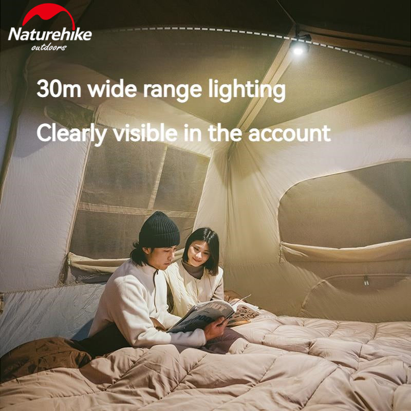 Naturehike Wide Range Floodlight Outdoor Portable Square Mini Light Hanging Rechargeable Lamp Lantern Emergency Light Waterproof Up To 48H Usage Time