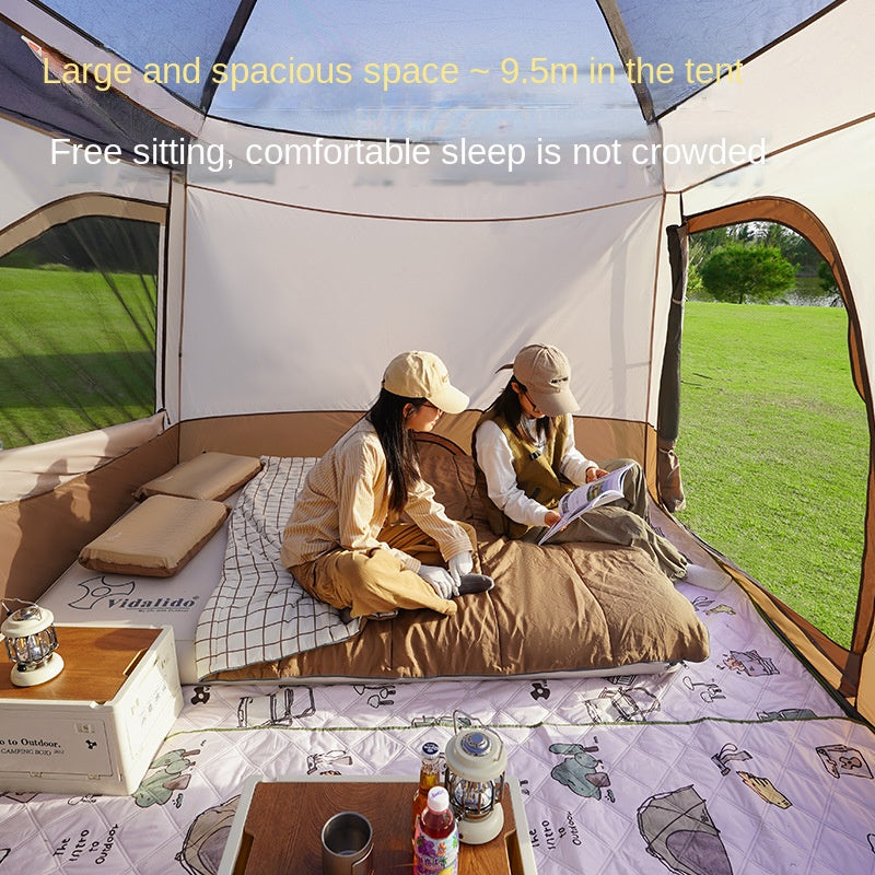 Vidalido AN SAAN Series M PRO Villa Tent Portable 4-6 Person Cabin Style Tent Large Space Three Dimensional Ventilation Outdoor Camping Waterproof