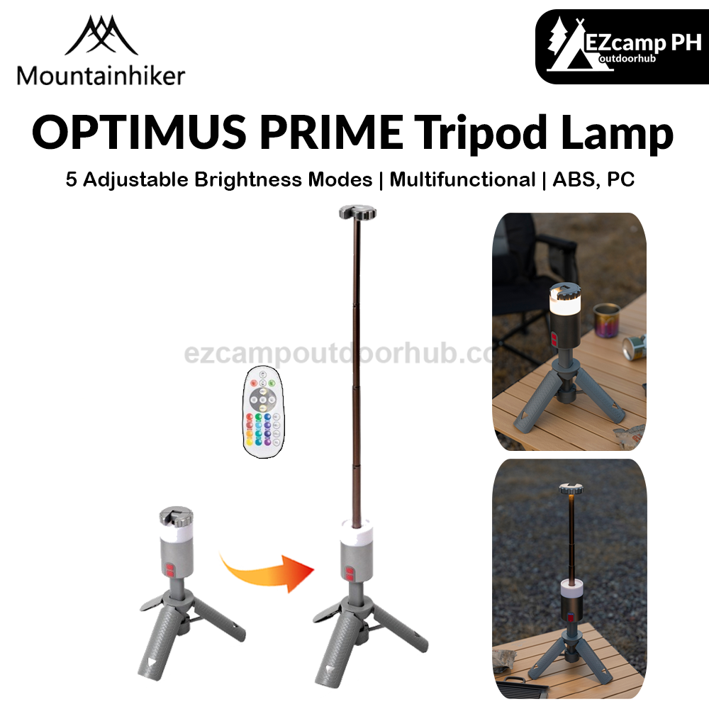 Mountainhiker OPTIMUS PRIME Tripod Lamp 5 Adjustable Light Modes Outdoor Telescopic Stand LED Floodlight With Remote Control Waterproof Atmosphere Lantern Outask