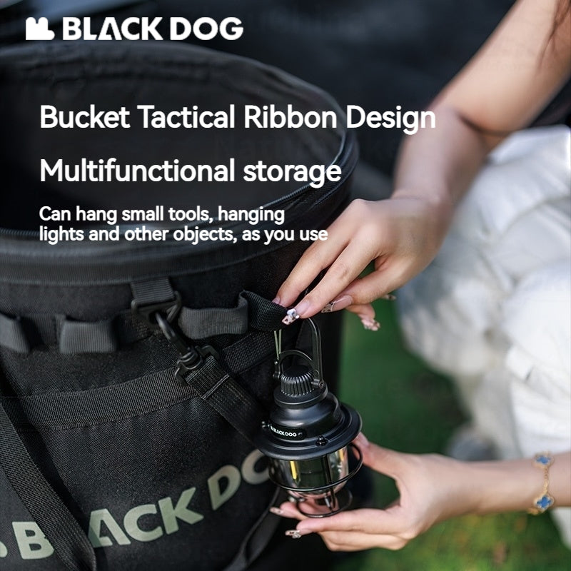 BLACKDOG Multi-Functional Bucket Bag 40L Capacity Outdoor Portable Ultralight Folding Round Clothes Bag Sundry Storage Box Hiking Camping Picnic Beach Travel Heavy Duty Original Black Dog