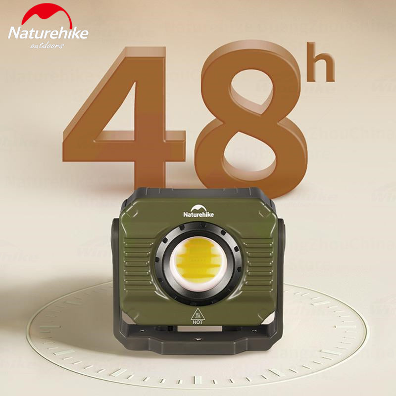 Naturehike Wide Range Floodlight Outdoor Portable Square Mini Light Hanging Rechargeable Lamp Lantern Emergency Light Waterproof Up To 48H Usage Time