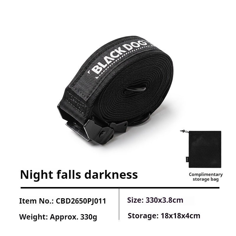 BLACKDOG Tactical Paracord Strap Portable Lightweight Foldable Multi-functional Adjustable Wind Rope Tensioners Lanyards Outdoor Camping Tent Canopy Accessories