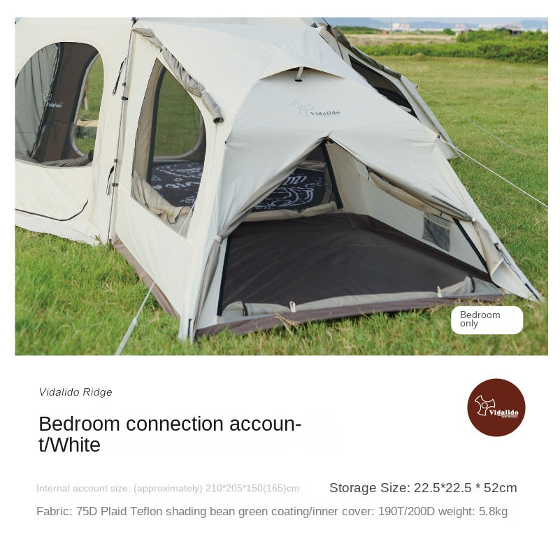 Vidalido RIDGE Series Modular Dome Tent Multiple Setup Geodesic Tent Large Space For Group Family Splicing Hexagonal Self-Supporting Waterproof Canopy