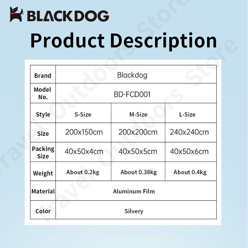 BLACKDOG Outdoor Camping Tent Ground Aluminum Foil Film Moisture Proof Folding Mat 3 Sizes Ultralight Floor Matting Footprint Ground Sheet Pad Black Dog