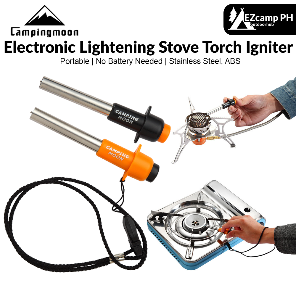 CAMPINGMOON I-1010 Electronic Lightening Igniter for Flame Torch Stove Gas Butane Fuel Furnace Push Button Switch Fire Starter Survival Lighter