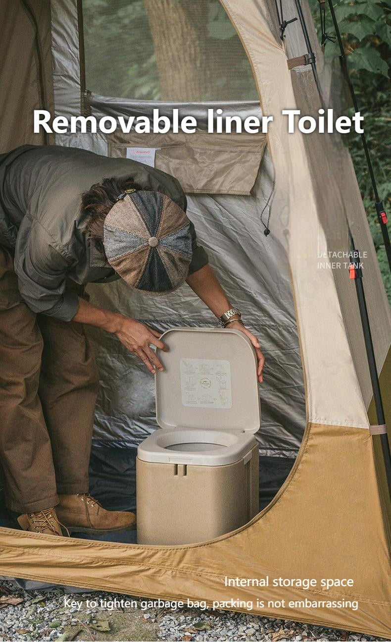 Naturehike Portable Outdoor Camping Travel Toilet Detachable Internal Liner Optional Biodegradable Trash Waste Garbage Storage Bag Liquid Coagulant
