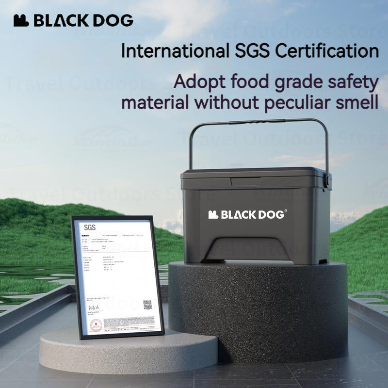 BLACKDOG ICELAND Cooler Storage Box 13L 25L Hot and Cold up to 48H Foods Drinks Ice Outdoor 3 Layer PP EPS Insulation Chest Container 50kg Max Load