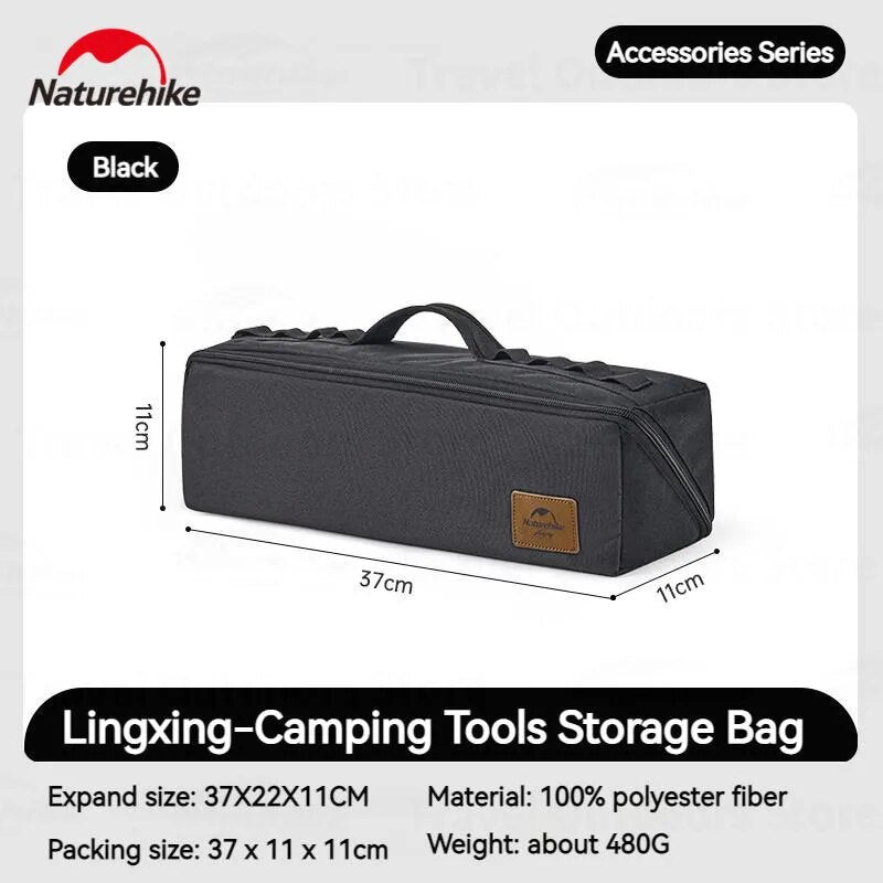 Naturehike Folding Tool Storage Bag Portable Multiple Purpose Hand Carry Bags Camping Tent Accessories Organizer Tool Kits Hiking Outdoor Picnic Travel Bag Heavy Duty Original Nature Hike