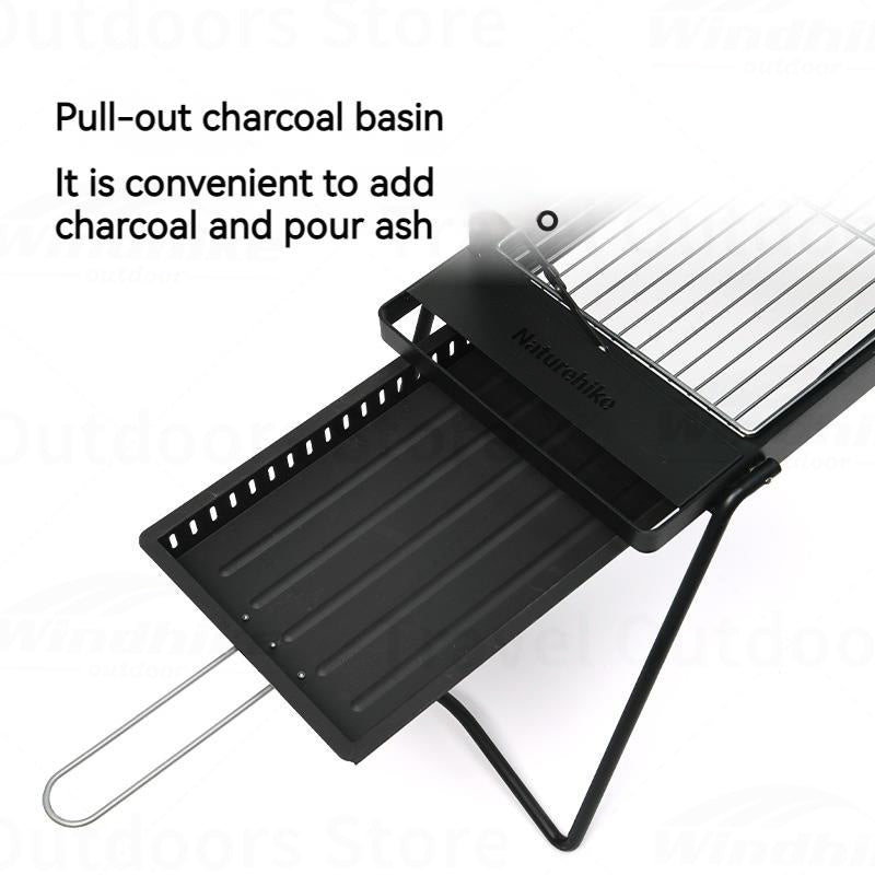 Naturehike Mini BBQ Table Outdoor Portable Lightweight Folding Tabletop Grill Multi-Function With 2 Speed Adjustable Fire Desktop Burner Table Heater