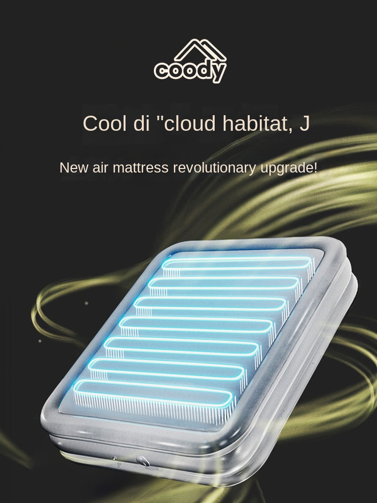 Coody AIR BLOCK Automatic Premium Air Bed Portable Foldable Mattress Pad 35CM High Single Queen King 1-3 Person Built-in Air Pump Outdoor Camping