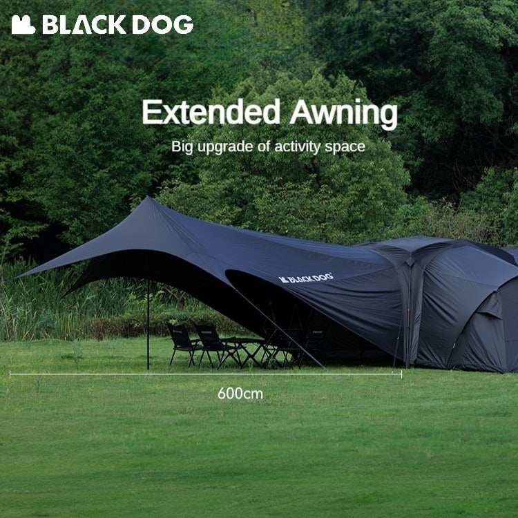 BLACKDOG DOME SKY Automatic Modular Multiple Setting Canopy Tent Unlimited Connection Bedroom Living Area Waterproof Outdoor Fast Build 4-12 Person Unicorn