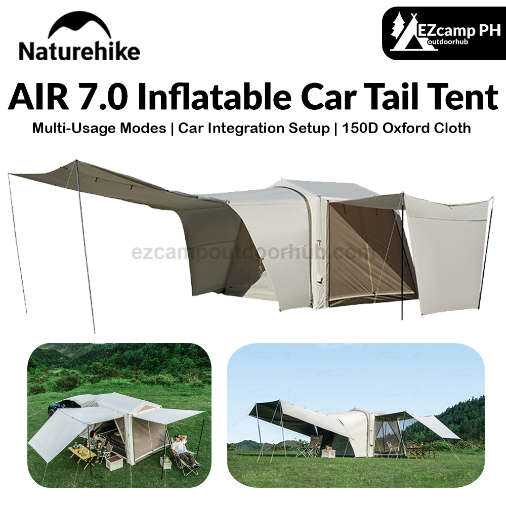 naturehike car tent Naturehike AIR 7.0 Inflatable Car Tail Tent Portable SUV MPV Side Tunn – EZcamp Outdoorhub QC Branch