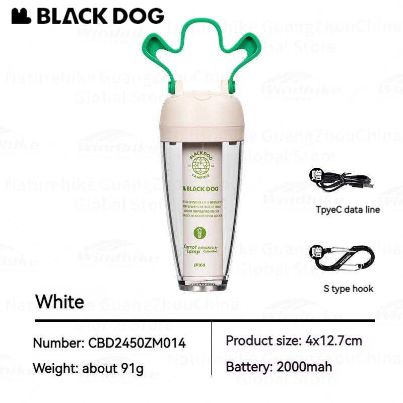 BLACKDOG Portable Rechargeable Radish Atmosphere Hanging Lights for Camping Hiking Travel Magnetic Mini LED Lamp Long Life Lighting Ambient Tent