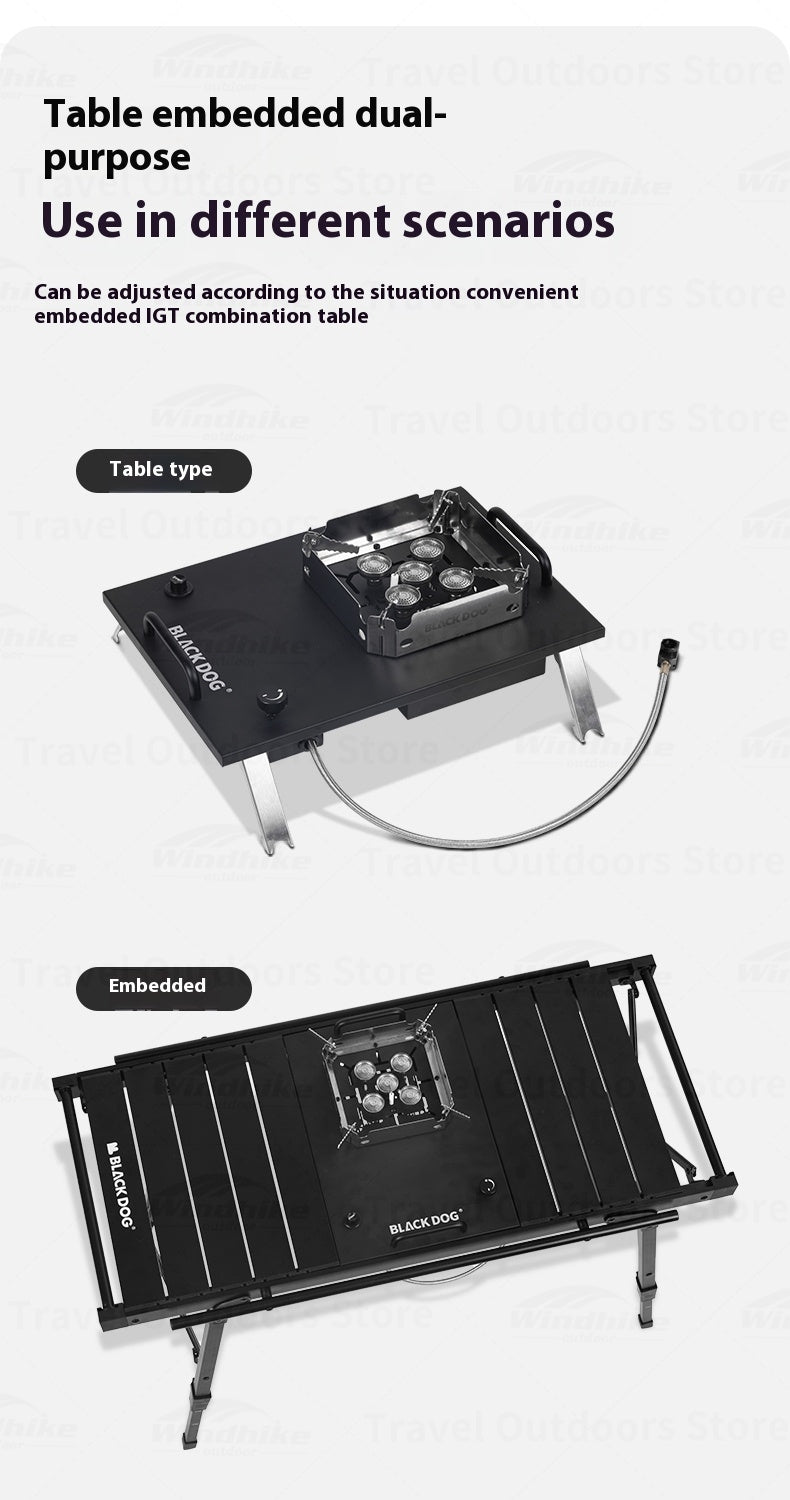 BLACKDOG COMET IGT Desktop Furnace Gas Stove 7200W Table Burner Strong Fire Heater Camping Cooking With Electronic Ignition