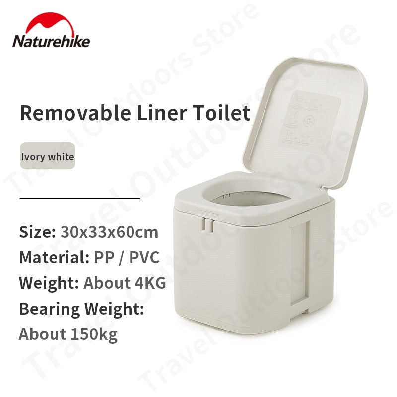 Naturehike Portable Outdoor Camping Travel Toilet Detachable Internal Liner Optional Biodegradable Trash Waste Garbage Storage Bag Liquid Coagulant