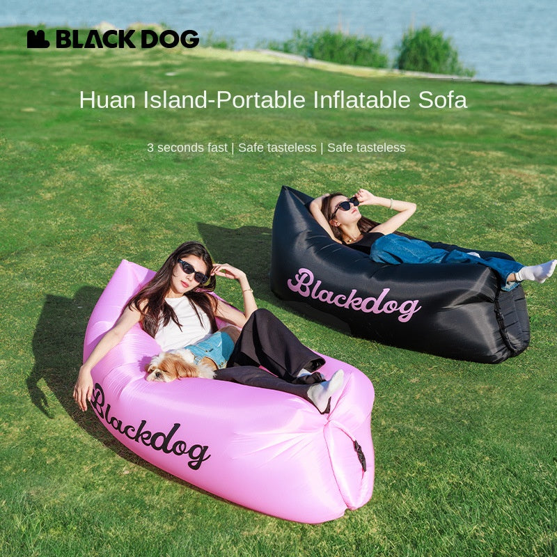 BLACKDOG Air Inflatable Lazy Boy Sofa Bed Outdoor Ultra-light Portable Air Matress Bed Tear-resistant Puncture-resistant Foldable Island Sleeping Pad