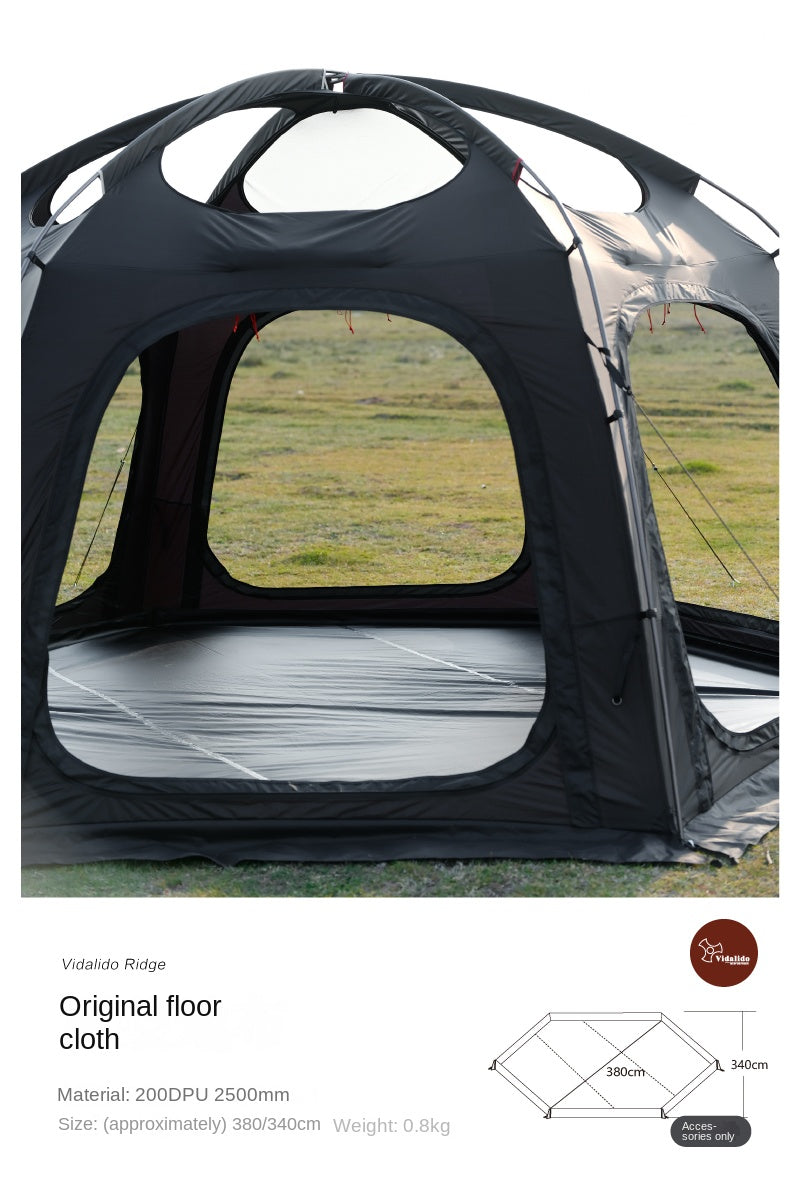 Vidalido RIDGE Series Modular Dome Tent Multiple Setup Geodesic Tent Large Space For Group Family Splicing Hexagonal Self-Supporting Waterproof Canopy