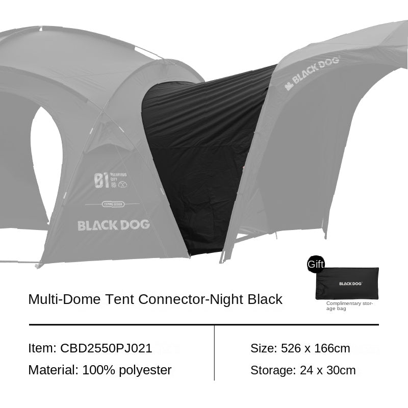 BLACKDOG DOME SKY Automatic Modular Multiple Setting Canopy Tent Unlimited Connection Bedroom Living Area Waterproof Outdoor Fast Build 4-12 Person Unicorn