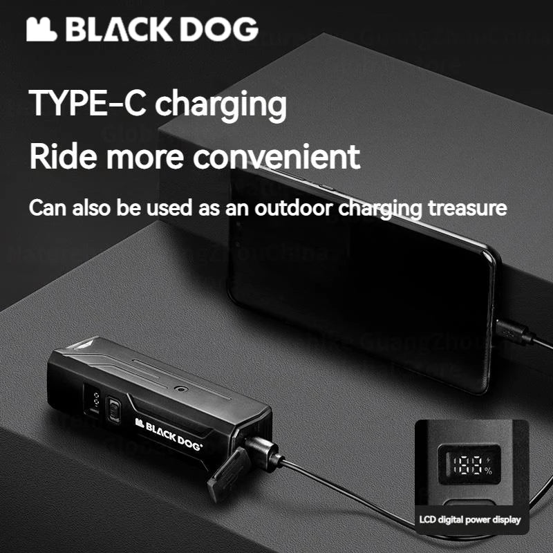 BLACKDOG Outdoor Bike Headlight Strong Night Light Riding Flashlight Induction Sensor Mountain Light USB Rechargeable Waterproof Riding Lamp