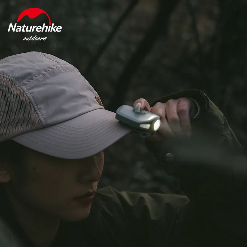Naturehike Portable Hat Light Clip Outdoor Ultralight Led Headlights Night Lighting Led Lamp Fishing Hat Clip Adjustable Lighting Equipment Camping Hiking Beach Travel Heavy Duty Original Nature Hike