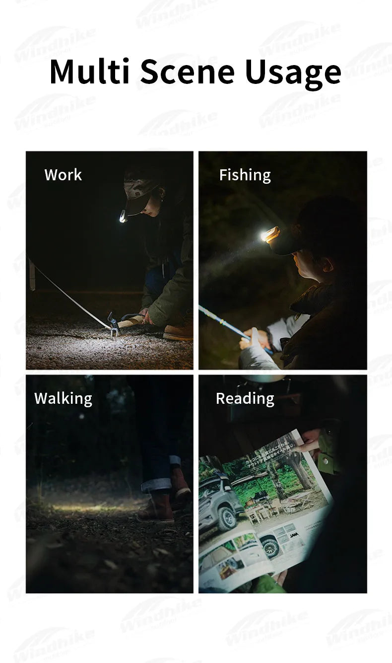 Naturehike Portable Hat Light Clip Outdoor Ultralight Led Headlights Night Lighting Led Lamp Fishing Hat Clip Adjustable Lighting Equipment Camping Hiking Beach Travel Heavy Duty Original Nature Hike