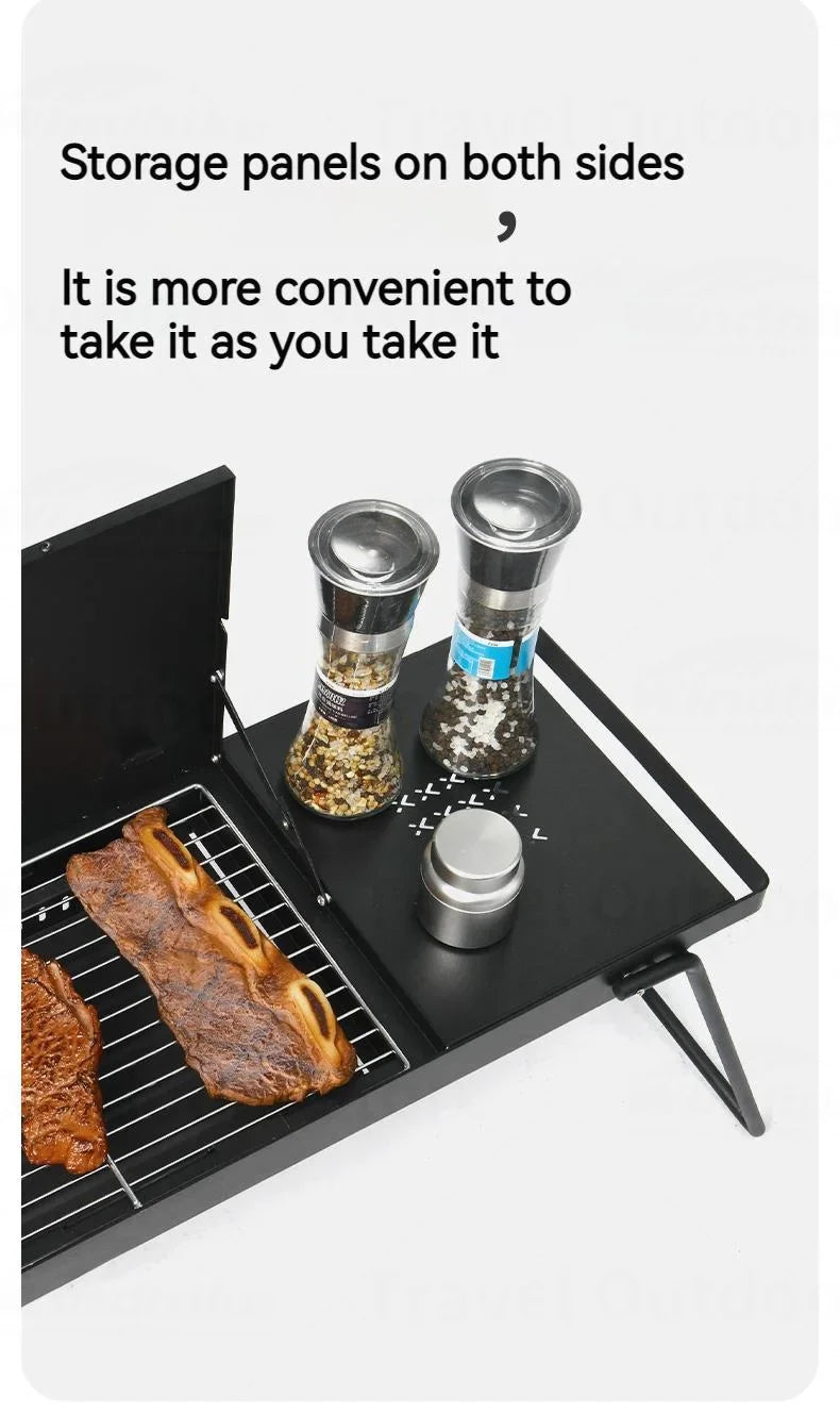 Naturehike Mini BBQ Table Outdoor Portable Lightweight Folding Tabletop Grill Multi-Function With 2 Speed Adjustable Fire Desktop Burner Table Heater