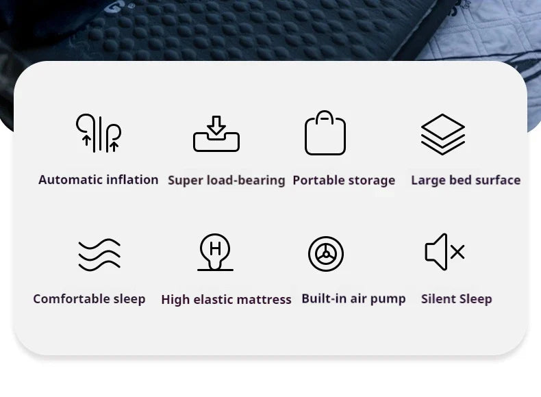 BLACKDOG CLOUD Sense Automatic Inflatable Cushion Portable Ultralight Outdoor Mattress Self-inflating Air Bed Inflating Sponge Cushion Sleep Mat