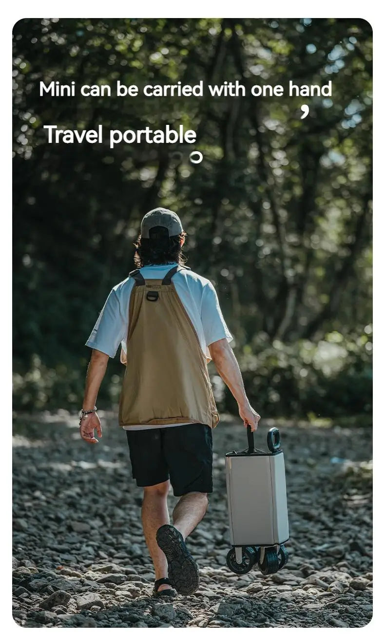 Naturehike RUBIK's CUBE Series Folding Trolley Portable Ultralight All Terrain Collapsible Gathering Hand Cart Wagon With Brake Large Capacity Storage