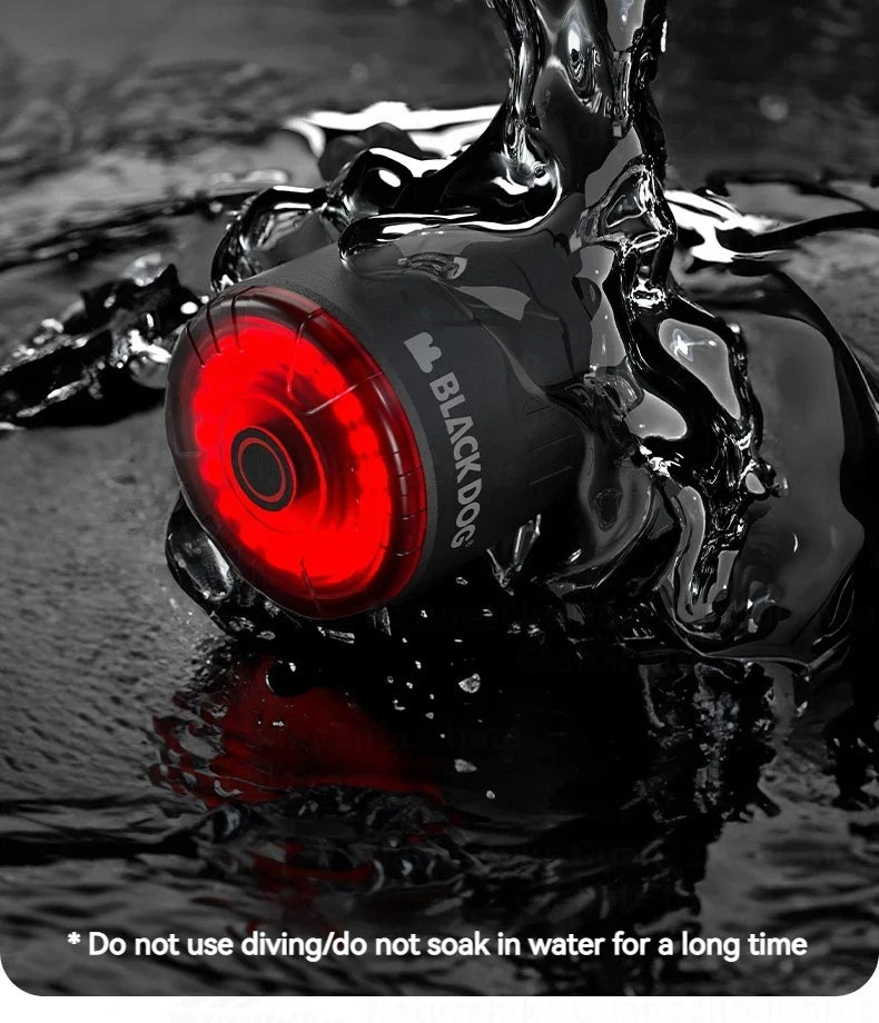 BLACKDOG Chasing Light M1 Smart Brake Tail Light Portable Lightweight Bike Tail Light Bicycle Brake Sensing Light Night Cycling Rear Lamp Taillight
