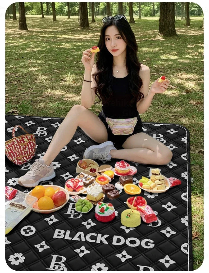 BLACKDOG Ultrasonic Picnic Mat Cushion Aluminum Film Seat Soft And Skin-Friendly Pad Waterproof Camping Outdoor Mattress Sleeping Pad Blanket