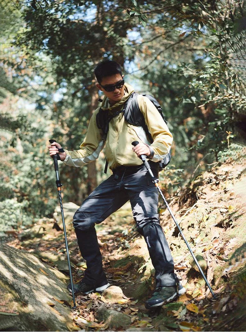 Naturehike UL Pro Mountaineering Stick Portable Ultralight 5-Section Folding Telescopic Walking Stick Pole Carbon Fiber Trekking Hiking Canes