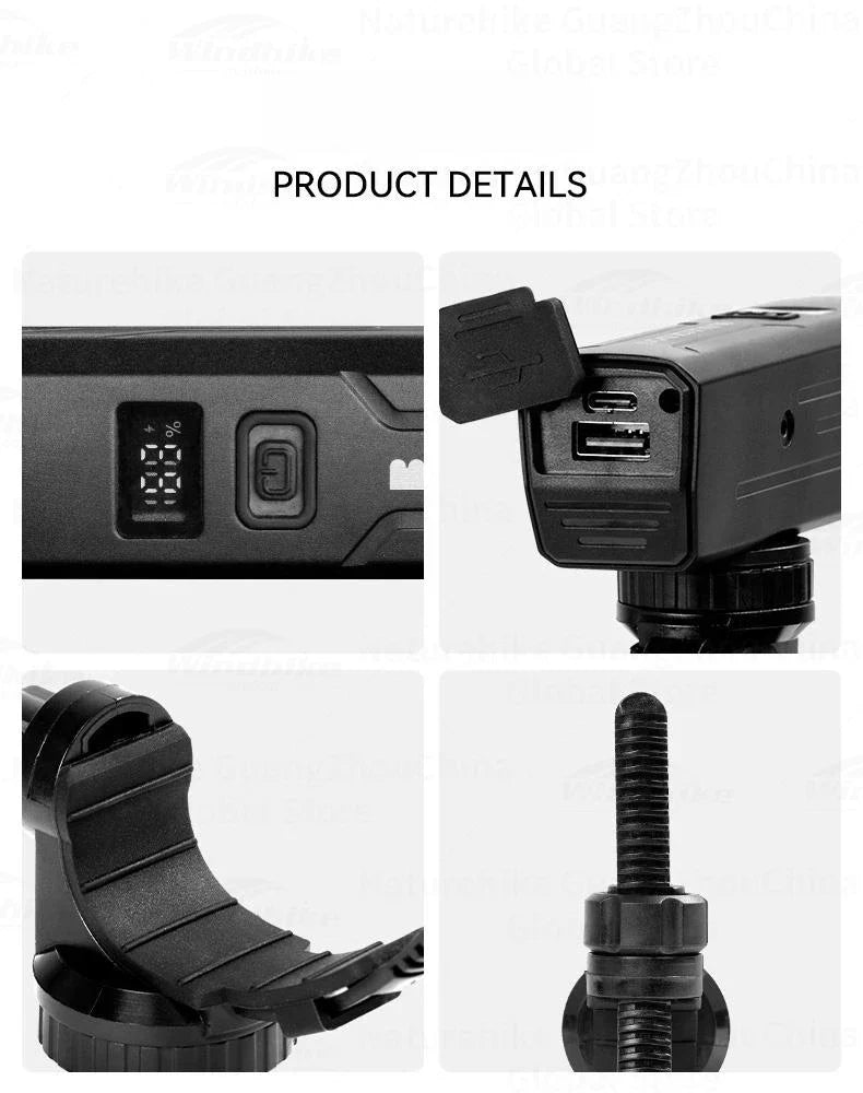 BLACKDOG Outdoor Bike Headlight Strong Night Light Riding Flashlight Induction Sensor Mountain Light USB Rechargeable Waterproof Riding Lamp