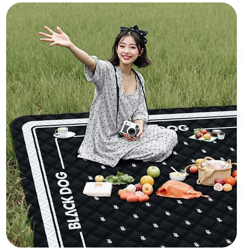 BLACKDOG Ultrasonic Picnic Mat Cushion Aluminum Film Seat Soft And Skin-Friendly Pad Waterproof Camping Outdoor Mattress Sleeping Pad Blanket