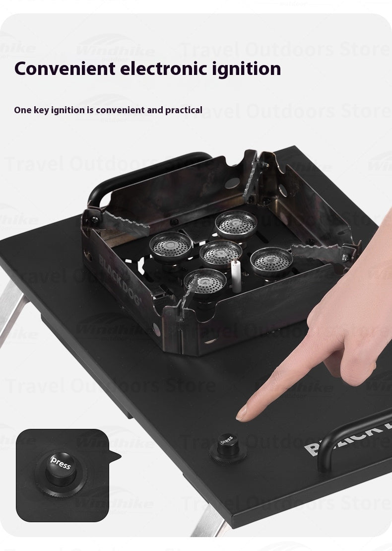 BLACKDOG COMET IGT Desktop Furnace Gas Stove 7200W Table Burner Strong Fire Heater Camping Cooking With Electronic Ignition
