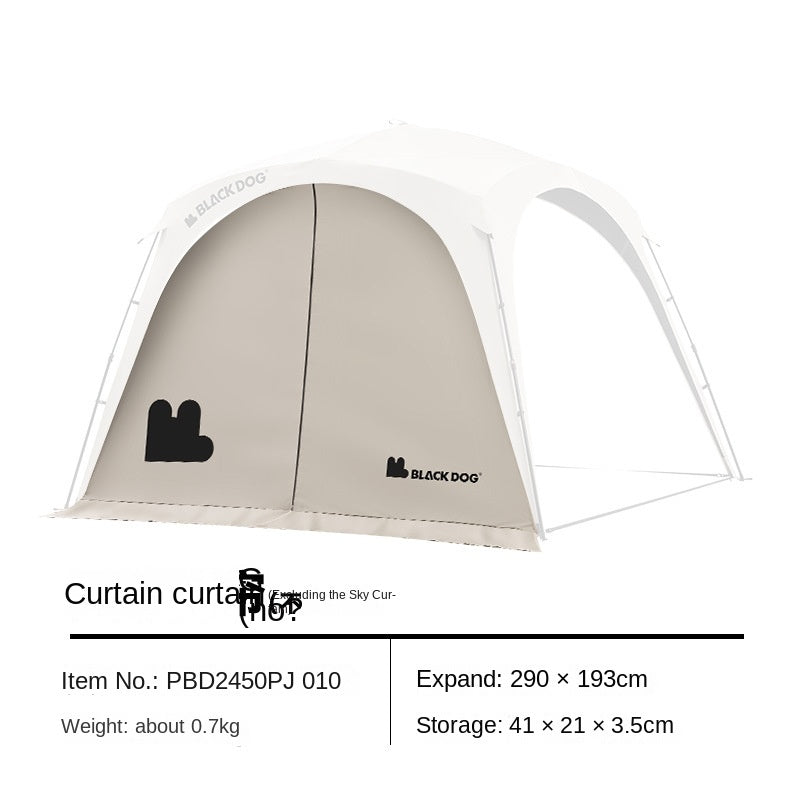 BLACKDOG DOME SKY Automatic Modular Multiple Setting Canopy Tent Unlimited Connection Bedroom Living Area Waterproof Outdoor Fast Build 4-12 Person Unicorn
