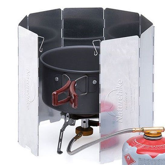 Naturehike Slice Plates Aluminum Alloy Outdoor Cooking Windshield Wind Screen Shield Breaker Folding Board Gas Stove Fire Cook Windscreen Deflector