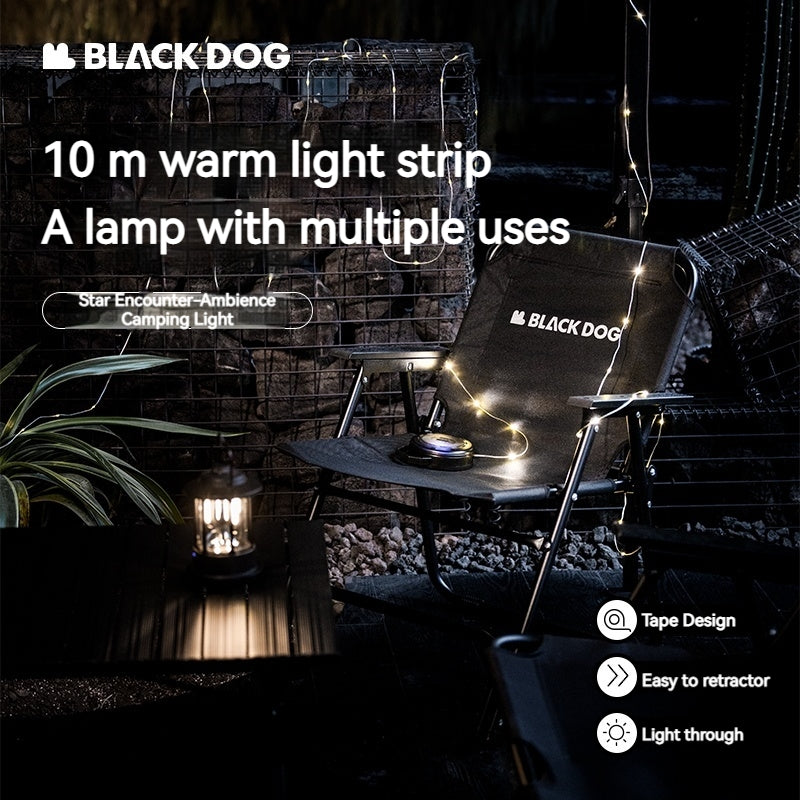 BLACKDOG Star Encounter Atmosphere Light 10m Camping Light Strip Canopy Light Lamp Lighting LED Lantern Tent Decoration Waterproof Rechargeable IPX4