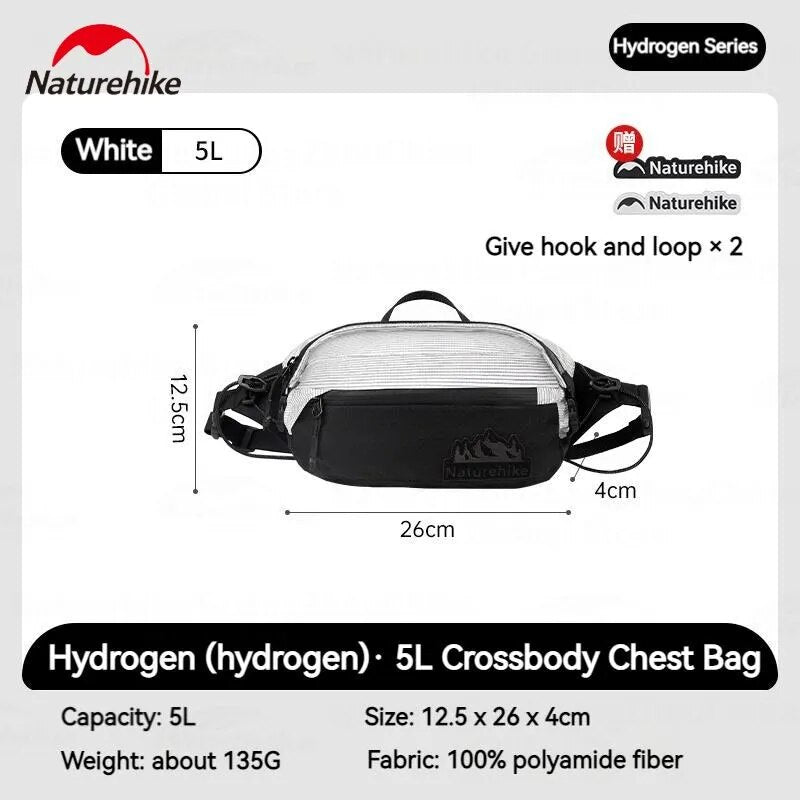Naturehike HYDROGEN Series Crossbody Bag Sports Bag Waterproof Outdoor Shoulder Bag Camping Hiking Cycling Climbing Picnic Beach Fishing Travel Bag Heavy Duty Original Nature Hike