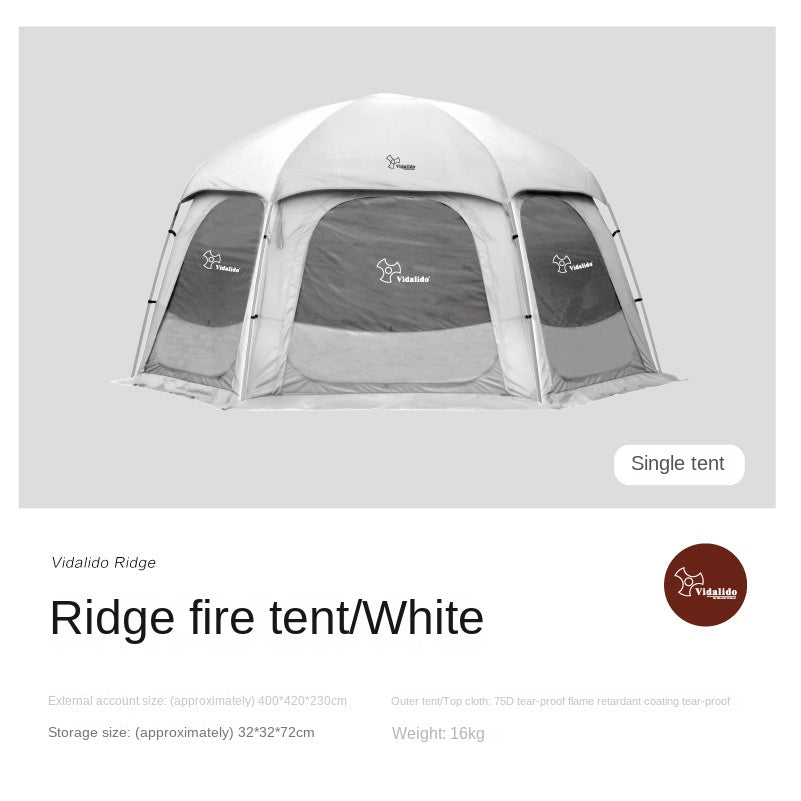 Vidalido RIDGE Series Modular Dome Tent Multiple Setup Geodesic Tent Large Space For Group Family Splicing Hexagonal Self-Supporting Waterproof Canopy