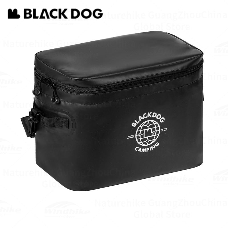 BLACKDOG 20L Ice Bag with Shoulder Strap Outdoor Portable Leakproof Insulated Thermal Lunch Cooler PVC Box Camping Hiking Picnic Beach Travel Heavy Duty Original Black Dog