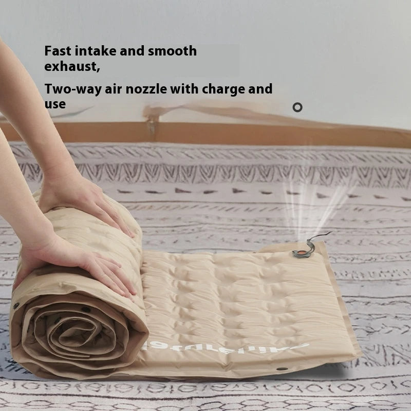 Naturehike D Series Automatic Inflatable Cushion Portable Lightweight Built-in Pillow Infinite Splicing Design Comfortable Pad Thickened Bidirectional
