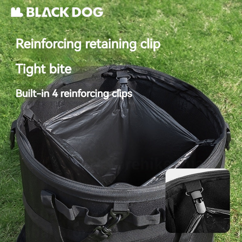 BLACKDOG Multi-Functional Bucket Bag 40L Capacity Outdoor Portable Ultralight Folding Round Clothes Bag Sundry Storage Box Hiking Camping Picnic Beach Travel Heavy Duty Original Black Dog
