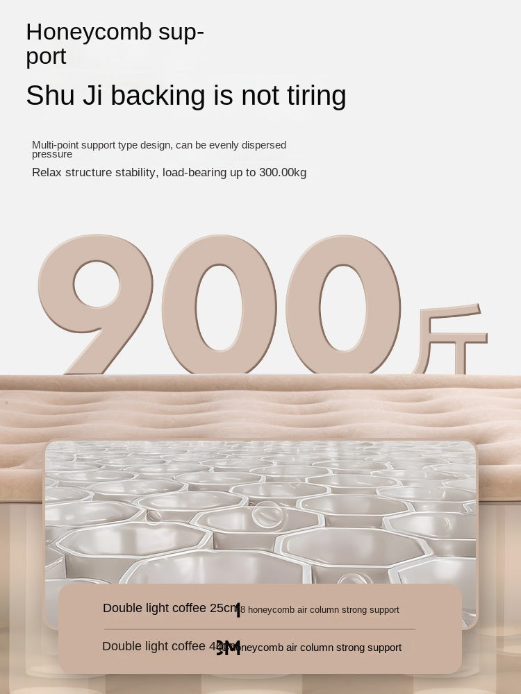 Blackdog CLOUD NEST Automatic Air Inflatable Bed Sleeping Pad 1-2 Persons Camping Home Use Single Queen Size Mattress Built-in Electric USB Charging Air Pump Lamp