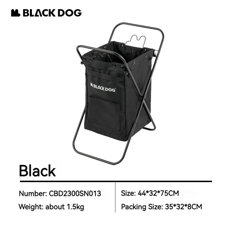 BLACKDOG Multifunctional Organizer Storage Portable 30L Capacity Outdoor Camping Large Capacity Bag Trash Bin Basket Home Foldable Laundry Handbag Box