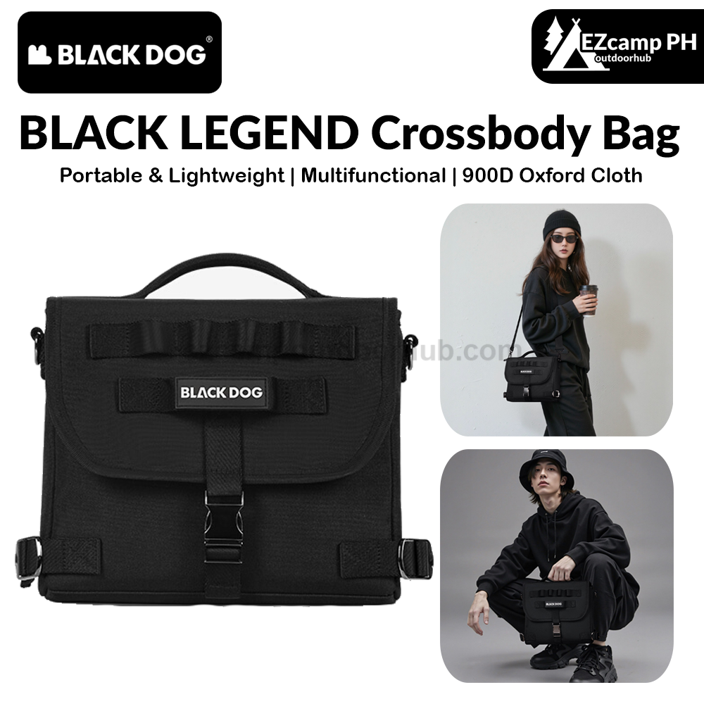 Blackdog BLACK LEGEND Crossbody Bag Portable Lightweight Multifunctional Satchel Messenger Shoulder Bag Sport Style Design Outdoor Camping Travel