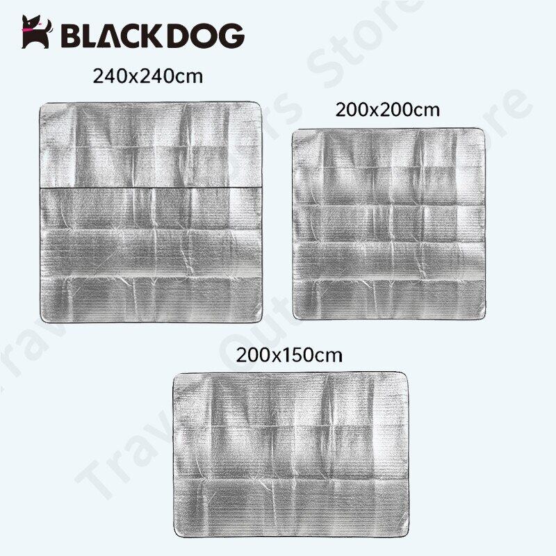BLACKDOG Outdoor Camping Tent Ground Aluminum Foil Film Moisture Proof Folding Mat 3 Sizes Ultralight Floor Matting Footprint Ground Sheet Pad Black Dog