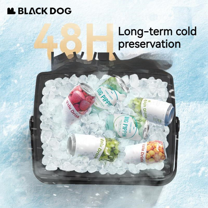 BLACKDOG ICELAND Cooler Storage Box 13L 25L Hot and Cold up to 48H Foods Drinks Ice Outdoor 3 Layer PP EPS Insulation Chest Container 50kg Max Load