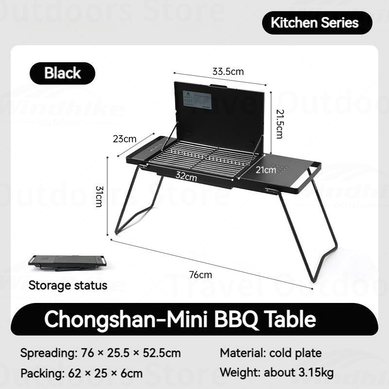 Naturehike Mini BBQ Table Outdoor Portable Lightweight Folding Tabletop Grill Multi-Function With 2 Speed Adjustable Fire Desktop Burner Table Heater