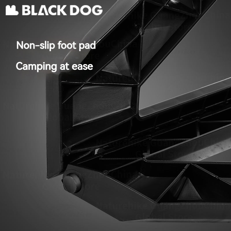 BLACKDOG Ultralight Folding Stool PP Chair Outdoor Portable Stable Bucket Rack Camping Travel Fishing Beach Stool Chair Load Bearing 100kg Heavy Duty Original Black Dog