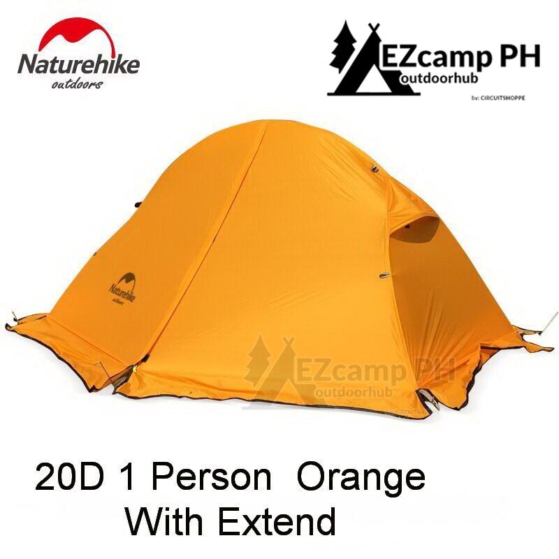 Naturehike SPIDER Series 1 and 2 Person Ultralight Cycling Camping Tent Outdoor Waterproof  210T 20D Material 3 Season Portable Hiking Backpacking
